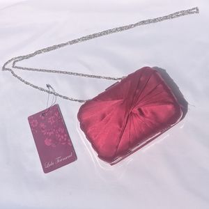 Lulu Townsend small red evening clutch